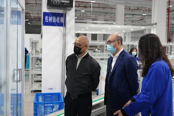 疫情在前，责任在肩！左敏总裁一行检查慰问918博天堂物流抗疫保供工作